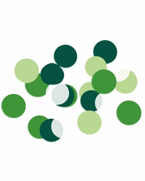 Green Paper Confetti (10g)