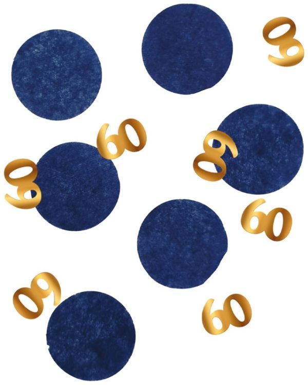 Navy &amp; Gold 60 Confetti (25g)