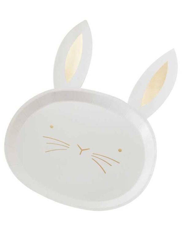 Crazy Daisy Easter Bunny Plate - 35x24cm