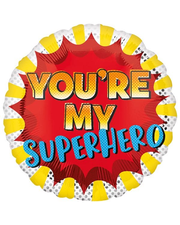 You&#039;re My Hero Balloon - 18&quot; Foil