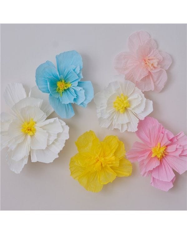 Flowers Tissue Paper Backdrop