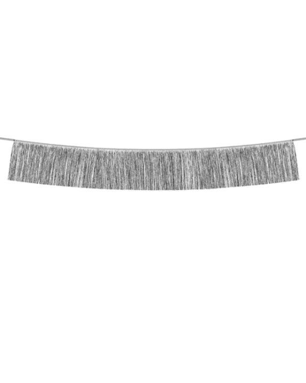Silver Fringe Garland - 1.35m