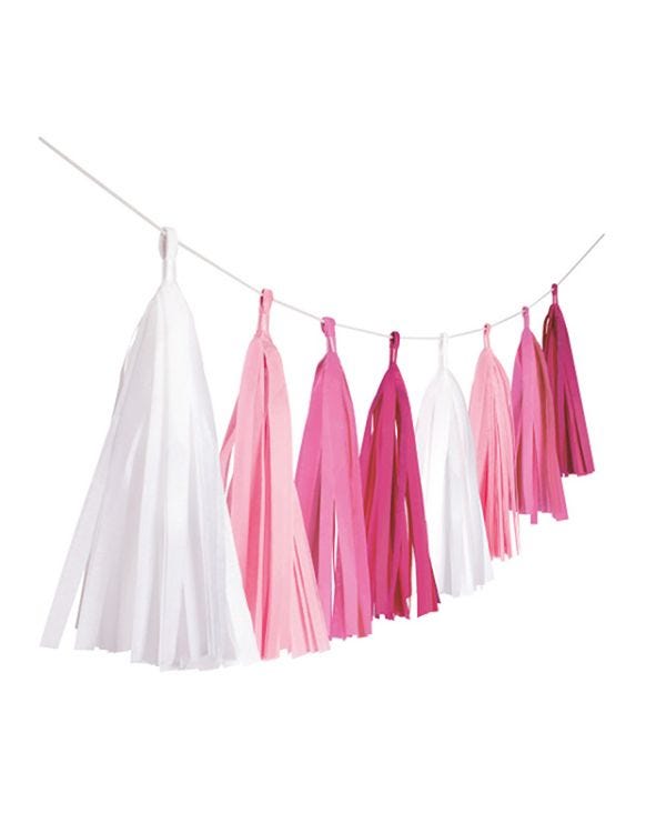 Hot Pink Tassel Garland