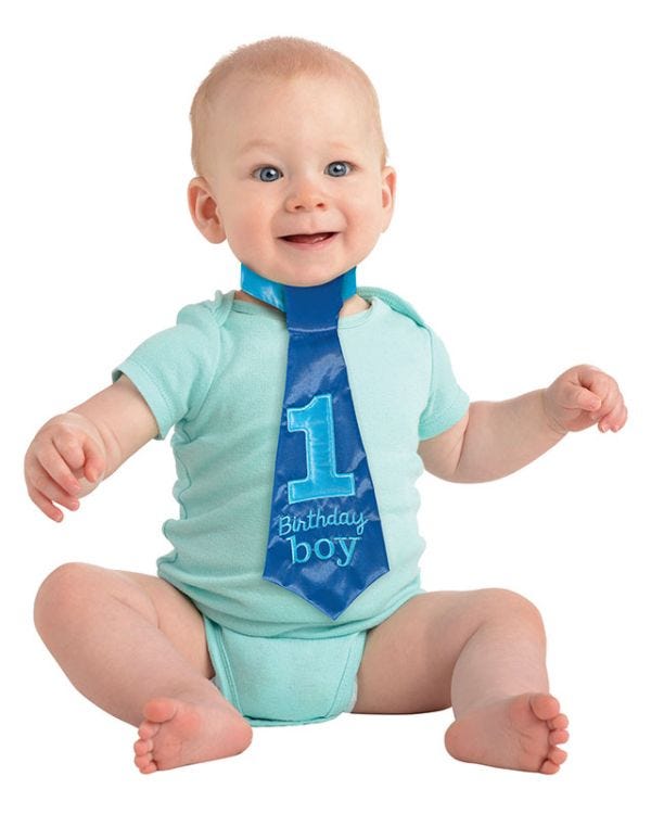 Boy&#039;s 1st Birthday Tie