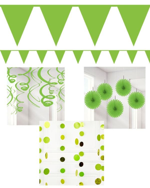 Green Party Decorating Kit