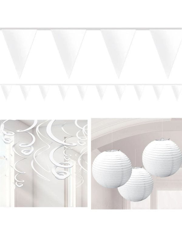 White Lantern Party Decorating Kit