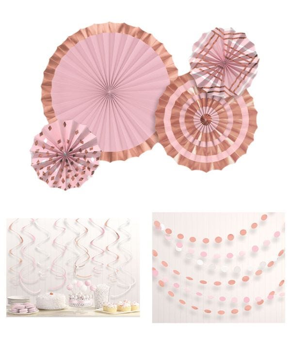 Rose Gold Party Decorating Kit