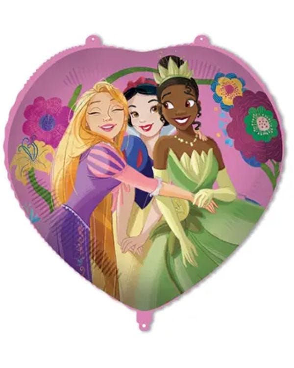 Disney Princess 18&quot; Heart Foil Balloon with String &amp; Weight