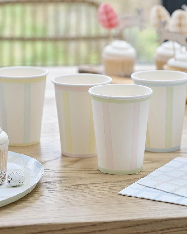 Easter Check Paper Cups (8pk)