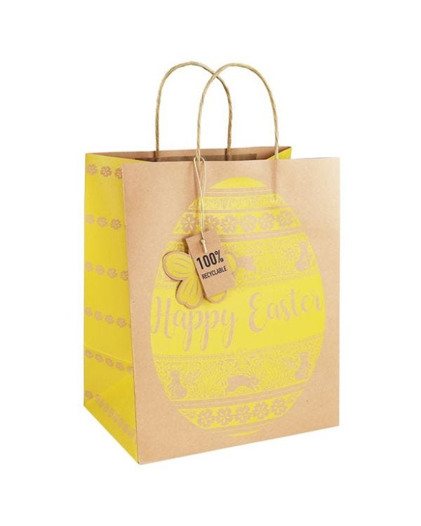 Easter Egg Craft Large Gift Bag &amp; Tag