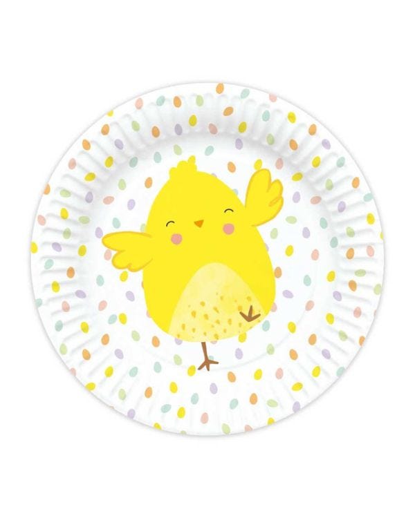 Easter Chick Paper Plates (8pk)