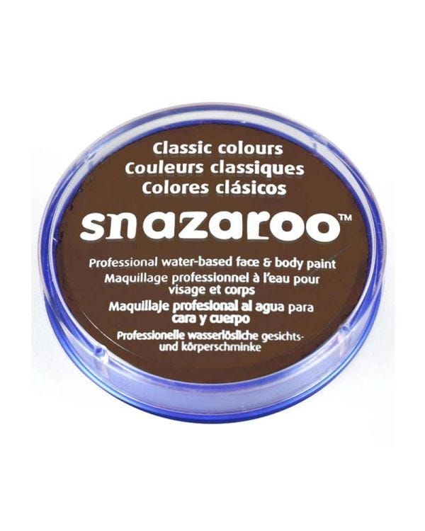 Snazaroo Dark Brown Face Paint - 18ml