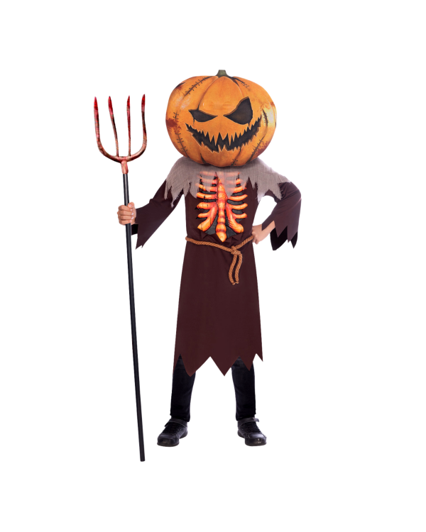 Scary Pumpkin Big Head - Child Costume