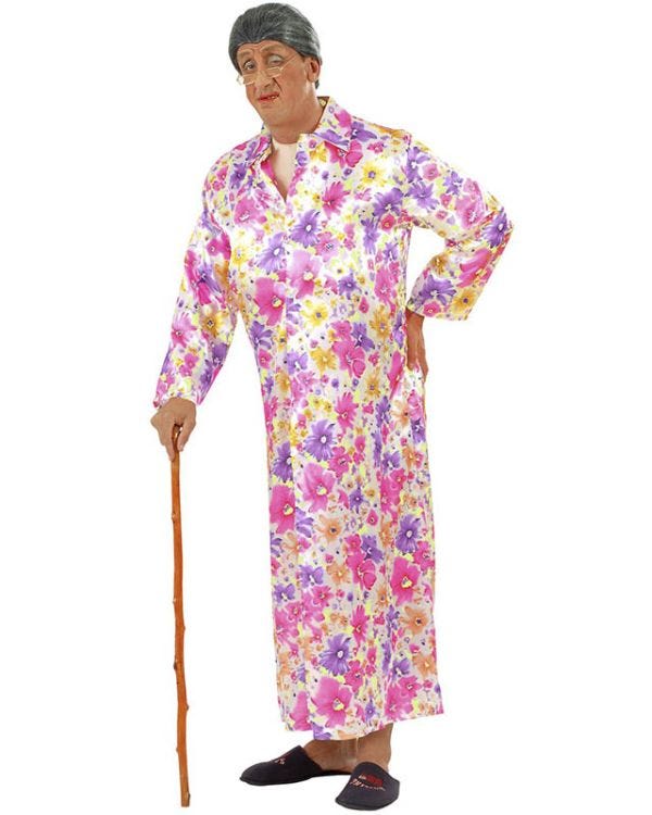 Exhibitionist Grandma - Adult Costume