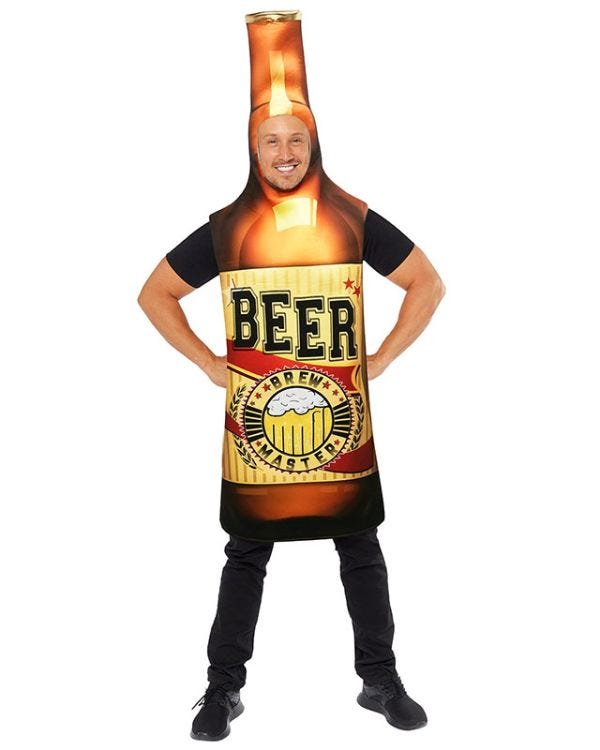 Beer Bottle Tabard - Adult Costume