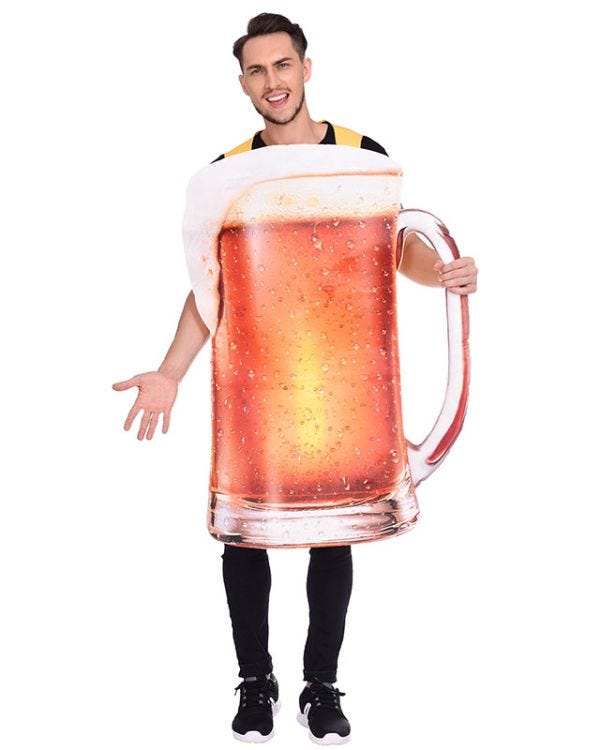 Pint of Beer Tabard - Adult Costume