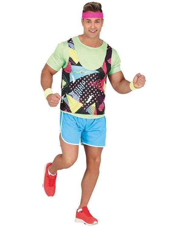 80&#039;s Gymnast Mens - Adult Costume