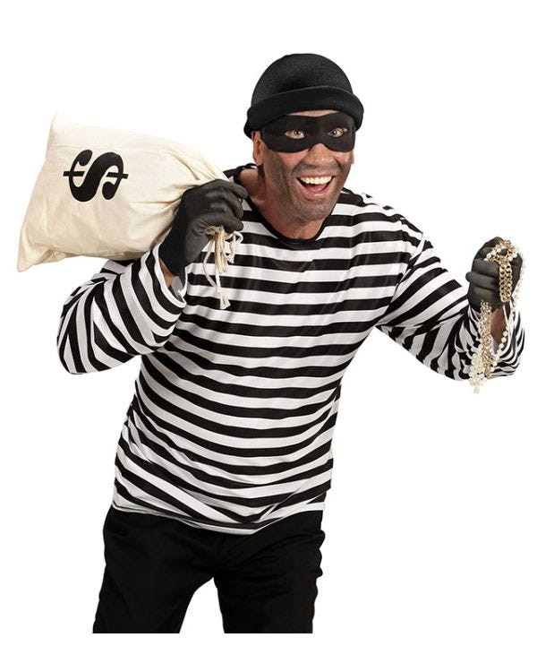 Crook Robber - Adult Costume