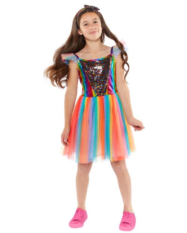 Rainbow Dress - 10-12 Years                                                                 