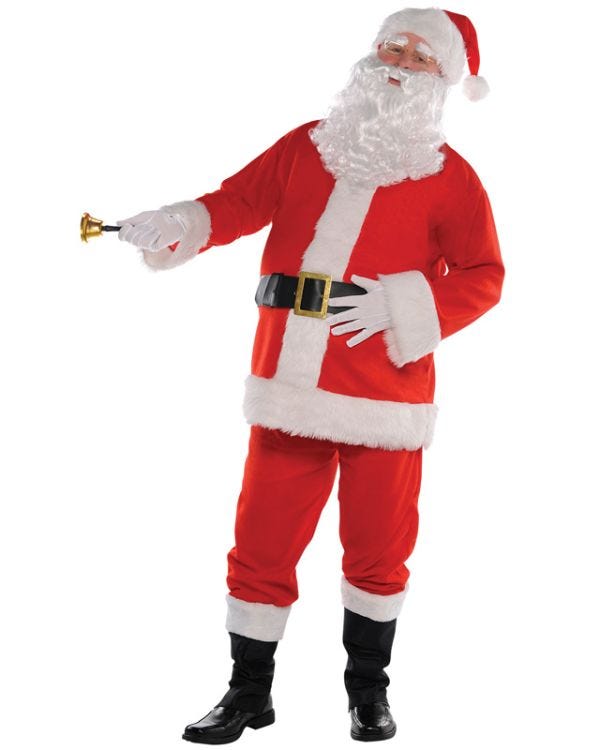 Plush Santa Suit - 36-38&quot; Chest