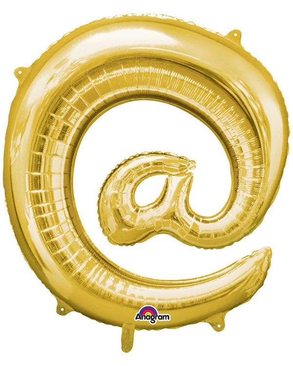 Gold At Shaped Balloon - 34&quot; Foil