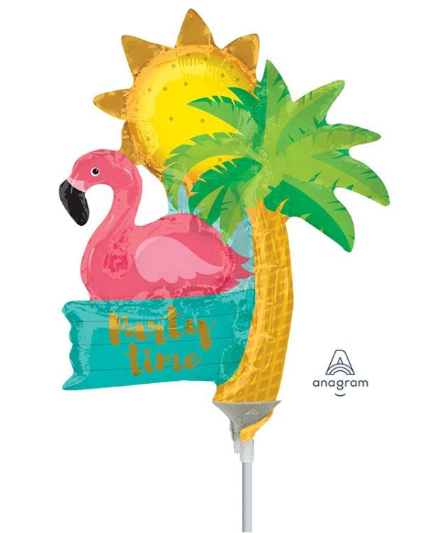 Let&#039;s Flamingle Mini Airfill Balloon - 9&quot;