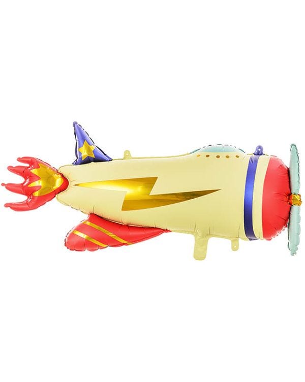 Retro Plane Shape Balloon - 36&quot; Foil