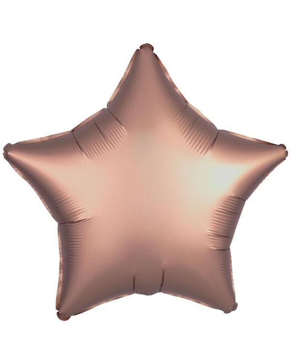 Rose Gold Star Balloon - 18&quot; Foil (Unpackaged)