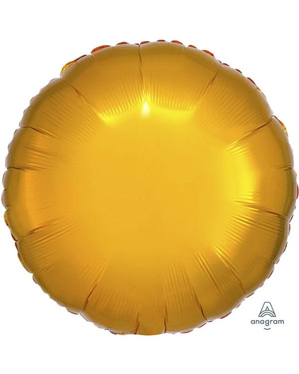 Metallic Gold Round Balloon - 18&quot; Foil