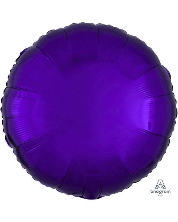 Metallic Purple Round Balloon - 18&quot; Foil