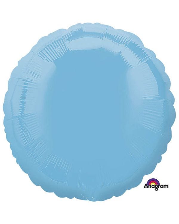 Caribbean Blue Round Balloon - 18&quot; Foil