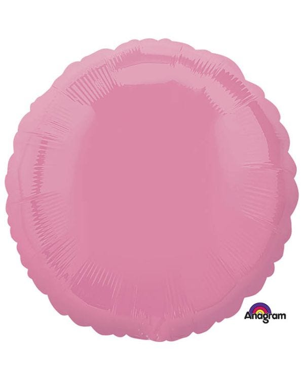 Bubblegum Pink Round Balloon - 18&quot; Foil