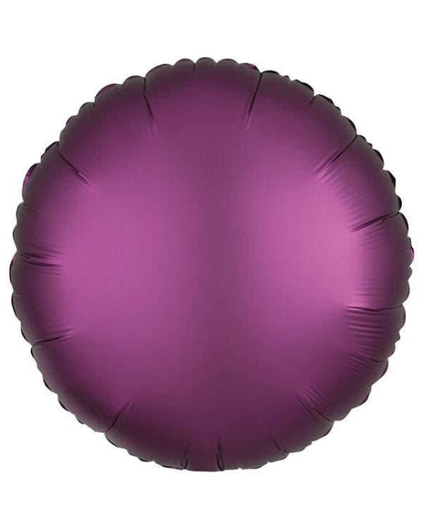 Metallic Fuchsia Round Balloon - 18&quot; Foil