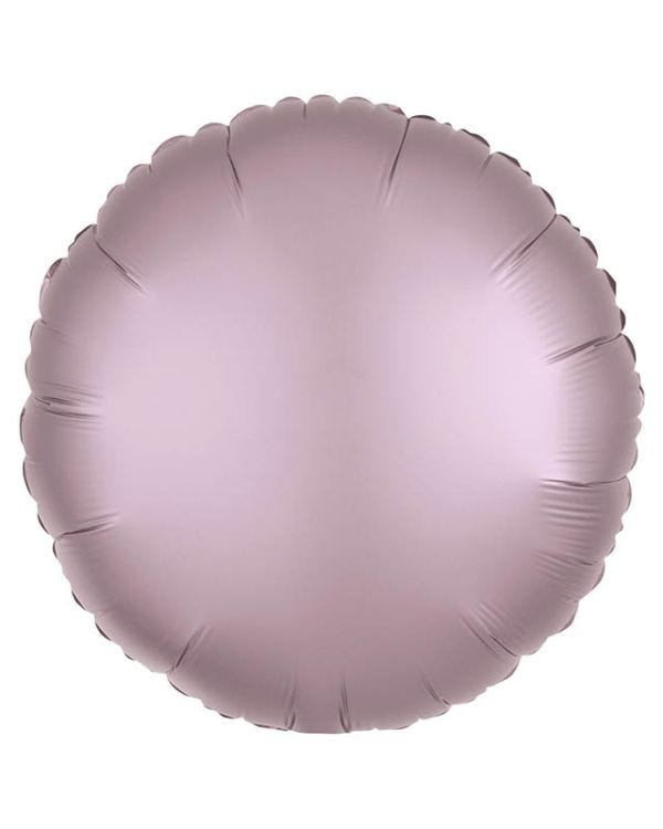 Metallic Pastel Pink Round Balloon - 18&quot; Foil