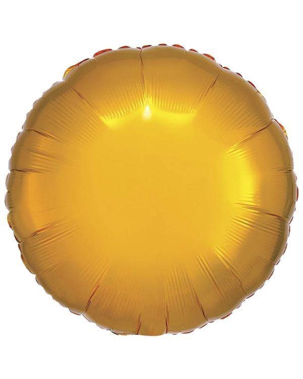 Metallic Gold Round Balloon - 18&quot; Foil (Unpackaged)