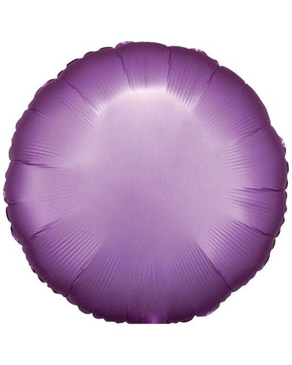 Silk Lustre Flamingo Pink Round Balloon - 18&quot; Foil (Unpackaged)