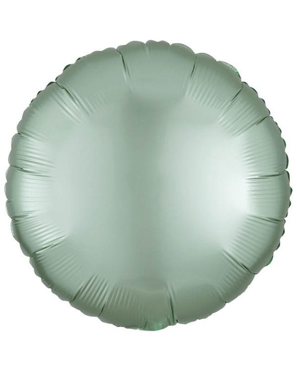 Silk Lustre Mint Green Round Balloon - 18&quot; Foil (Unpackaged)