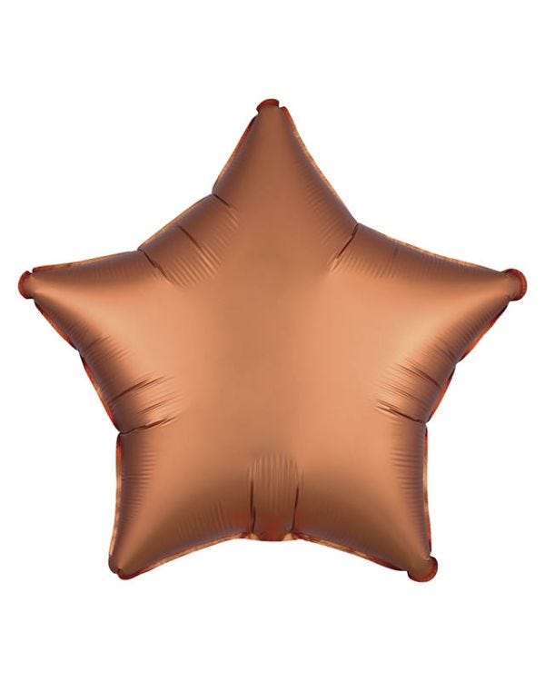 Satin Amber Star Balloon - 18&quot; Foil