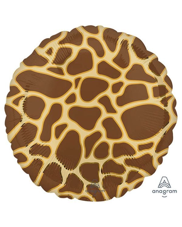 Giraffe Print Balloon - 18&quot; Foil