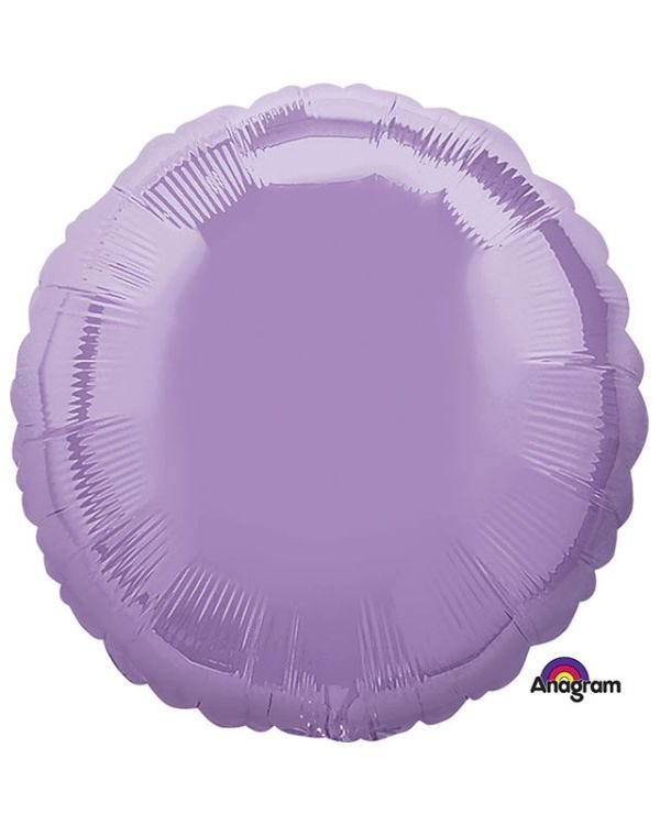 Pearl Lavender Round Balloon - 18&quot; Foil
