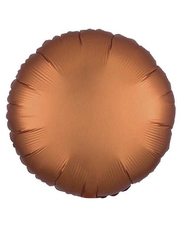 Satin Amber Round Balloon - 18&quot; Foil