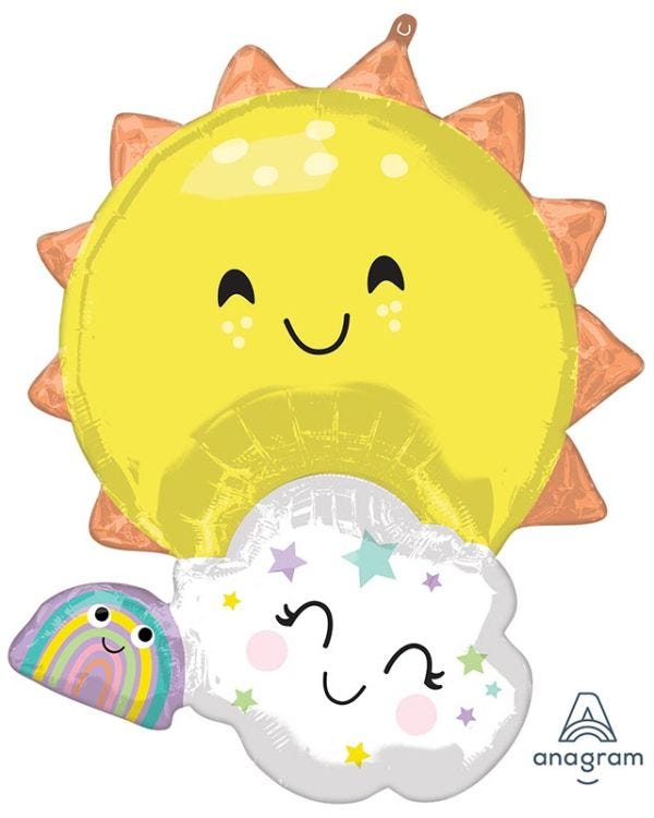 Cute Rainbow Family Supershape Balloon - 24&quot; x 35&quot; Foil