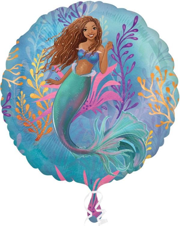 Disney Little Mermaid Live Action Foil Balloon - 28&quot;