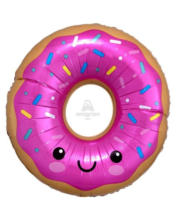 Donut Supershape Balloons - 27&quot; x 27&quot; Foil