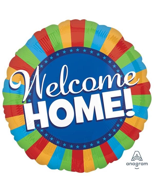 Welcome Home Blitz Balloon - 28&quot; Foil 