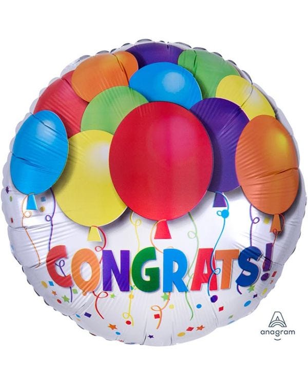 Congratulations Balloons Balloon - 18&quot; Foil