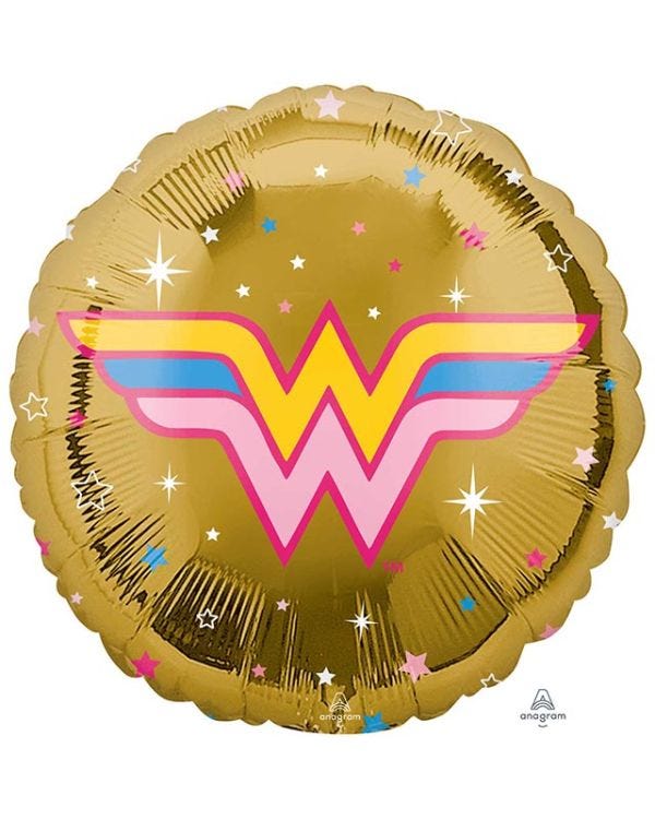 Wonder Woman Emblem Balloon - 18&quot; Foil