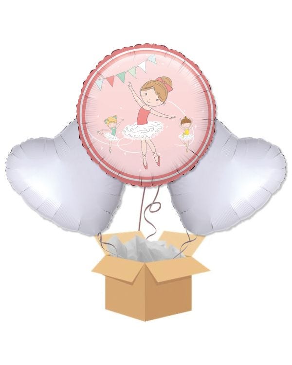 Little Dancer Balloon Bouquet - Delivered Inflated