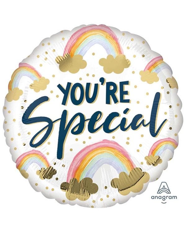You&#039;re Special Painted Rainbow Balloon - 18&quot; Foil