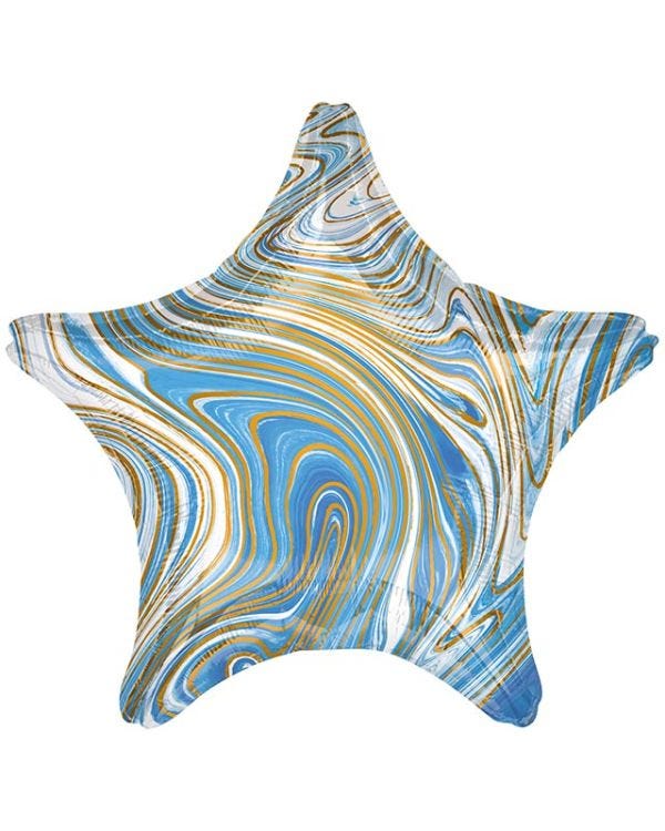 Marblez Blue Balloon - 18&quot; Foil